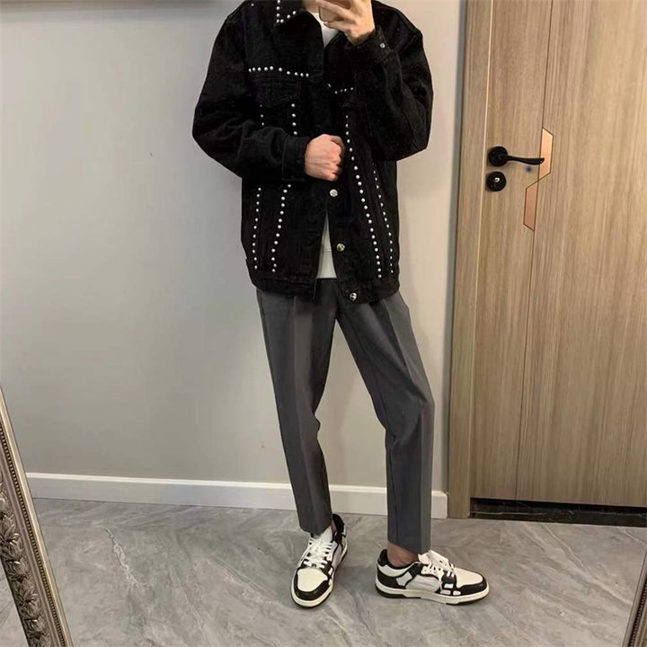 Men's Fashion Jeans Jacket with Studs Mune Fashion