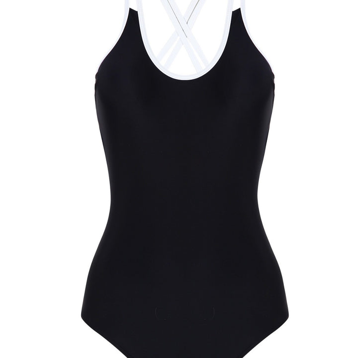 Women's One-Piece Swimsuit with Trendy Cross-Strap Design Mune Fashion