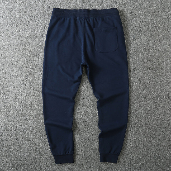 Men's Slim-Fit Fleece Jogging Pants with Elastic Waistband, Drawstring and Brushed Inside Mune Fashion
