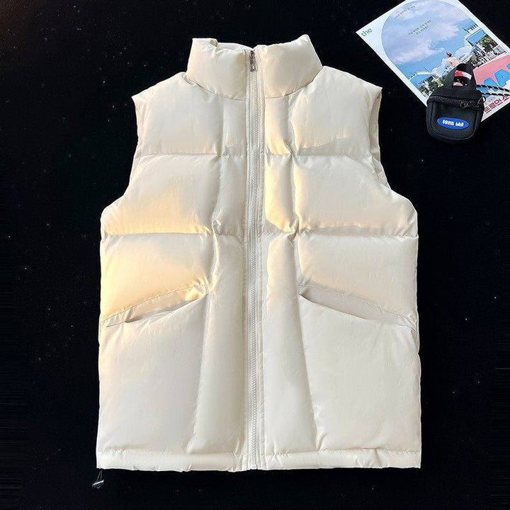Women's Reversible Vest with High Collar Mune Fashion
