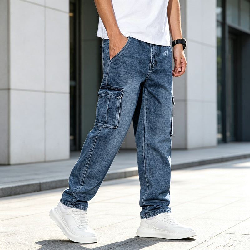 Men's Utility Cargo Jeans Mune Fashion