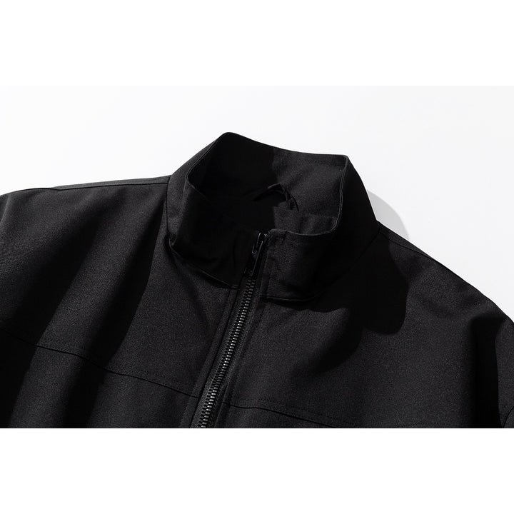 Men's Light Oversized Bomber Jacket with Stand-Up Collar, Full Zip and Elastic Hem Mune Fashion