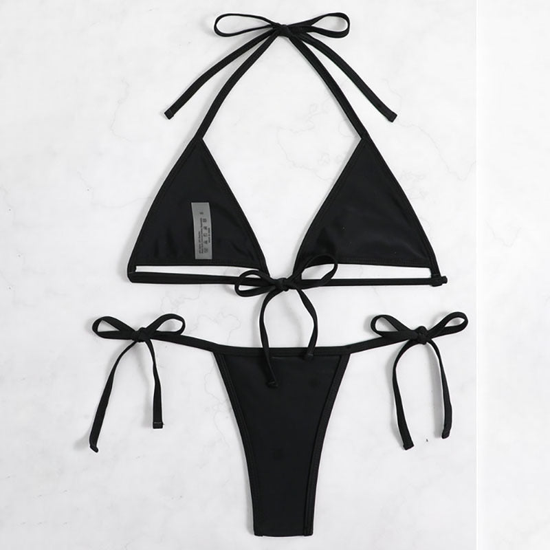 Ladies Triangle Bikini with sophisticated lace-up details Mune Fashion