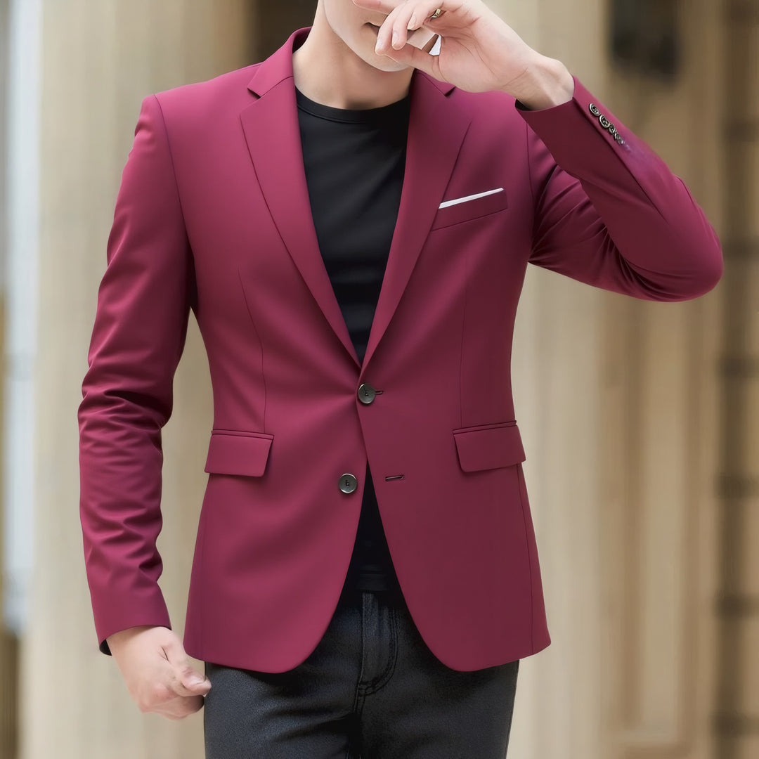 Men's blazer with tailored fit, lightweight stretch quality, and classic button closure Mune Fashion