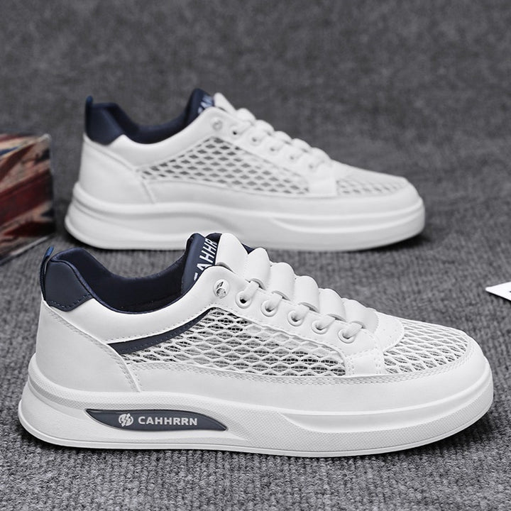 Unisex breathable mesh platform sneakers with light cushioning and padded comfort insole Mune Fashion