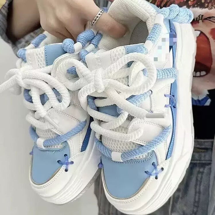 Women Sporty Sneakers with Innovative Accents and Non-Slip Sole Mune Fashion