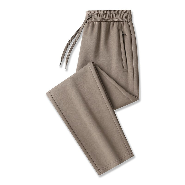 Men's Tech Jogging Pants with Elastic Waistband, Zipper Pockets & Cuffs Mune Fashion