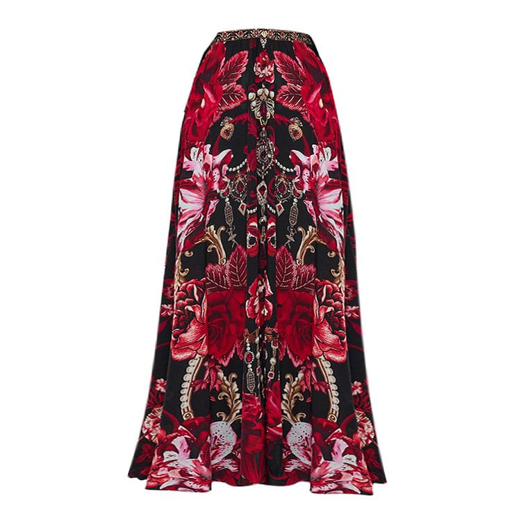 Women’s swimsuit with sophisticated ruffled straps and opulent floral design Mune Fashion