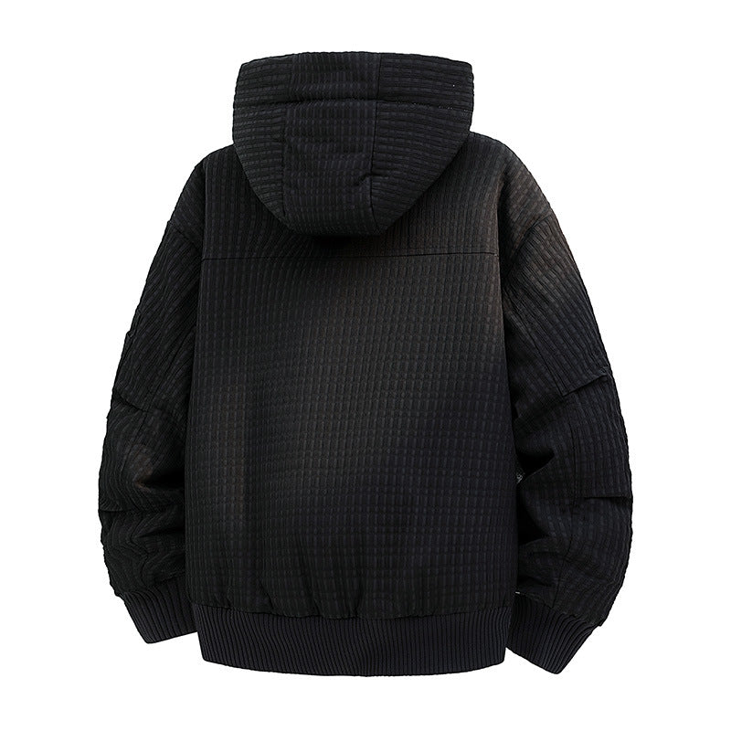Women's Quilted Teddy Fleece Bomber Jacket with Hood and Fine Quilted Texture Mune Fashion