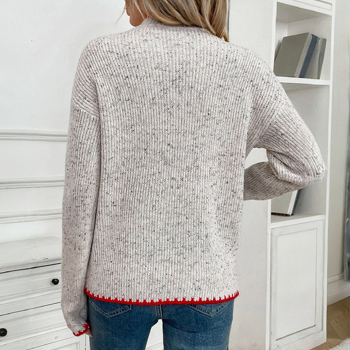 Women's Cozy Sweater with Hearts Mune Fashion