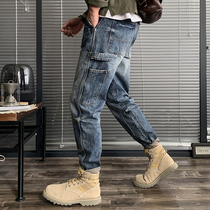 Men's Comfortable Cargo Jeans Mune Fashion
