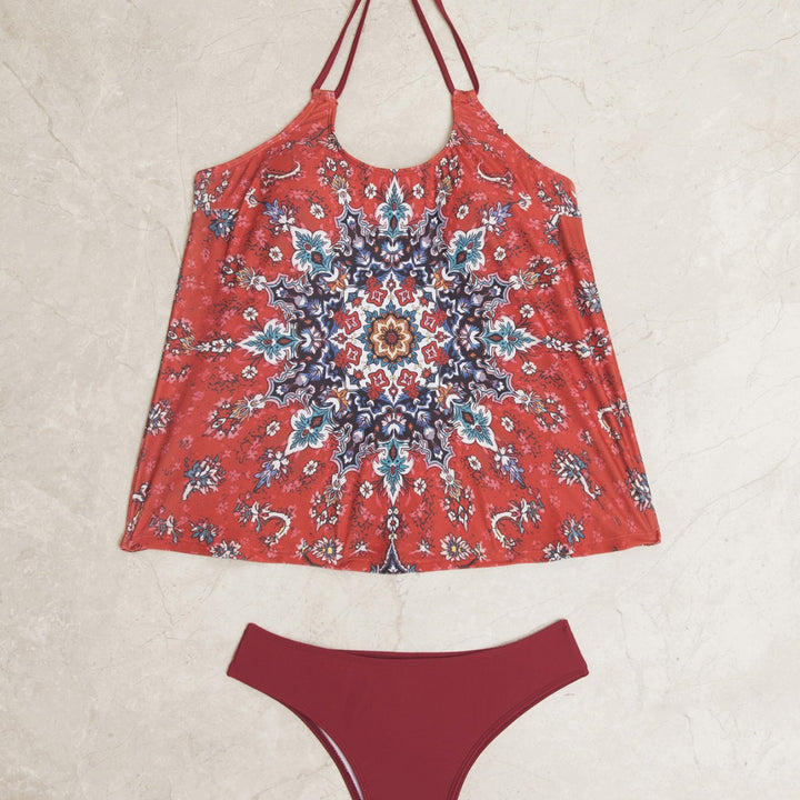 Women's tankini set with stylish pattern and casual cut Mune Fashion