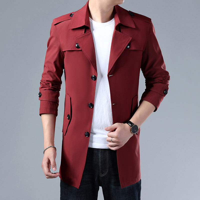 Men's fashionable and elegant trench coat jacket Mune Fashion