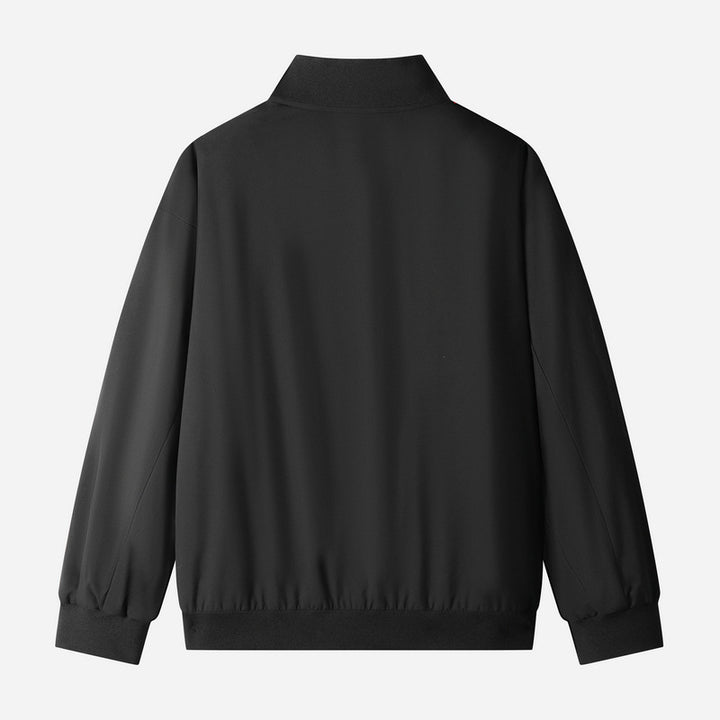 Men's sporty transitional jacket with high collar and pockets Mune Fashion