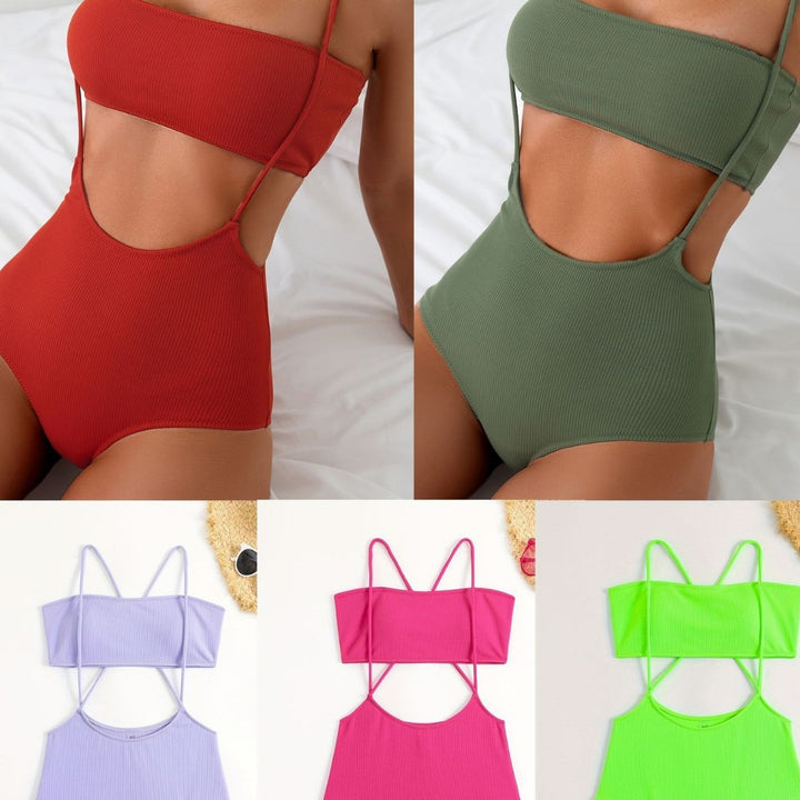 Womens Sporty High-Cut Bikini Mune Fashion