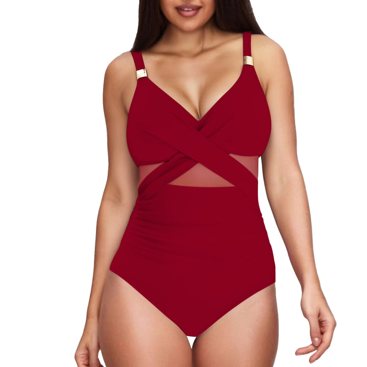 Women Elegant Jumpsuit with Transparent Inserts Mune Fashion