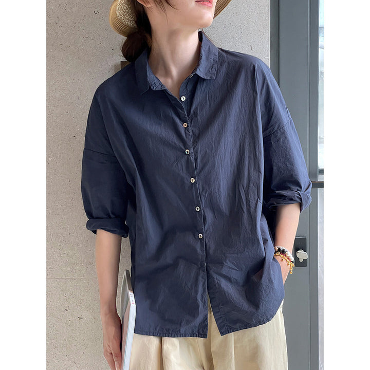 Women's Casual Cotton Blouse Mune Fashion