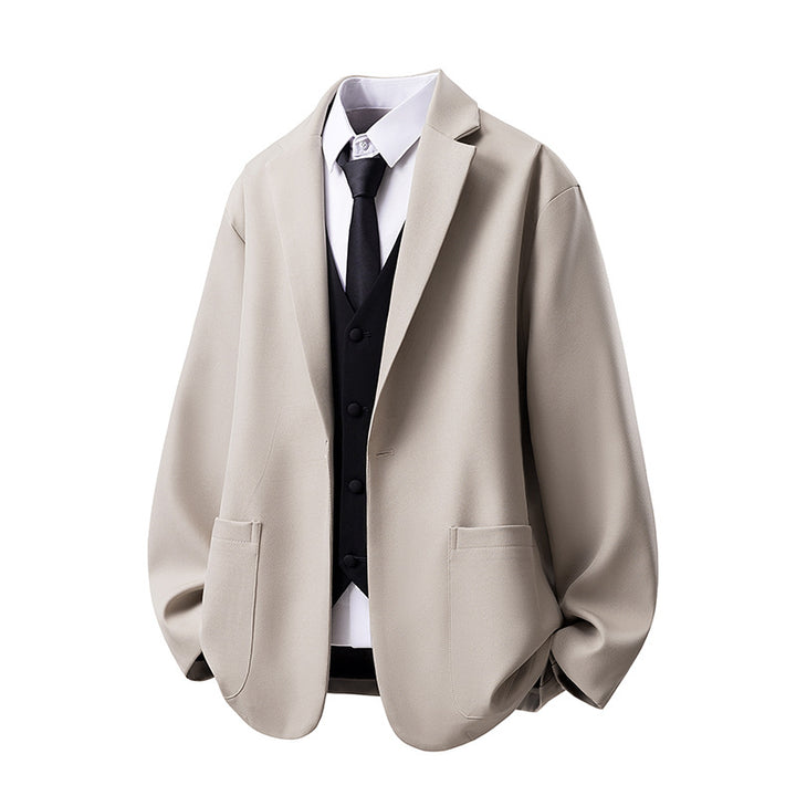 Men's Oversize Blazer Jacket with Casual Overshirt Silhouette Mune Fashion