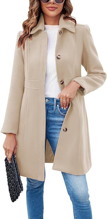 Women's Elegant Wool Coat