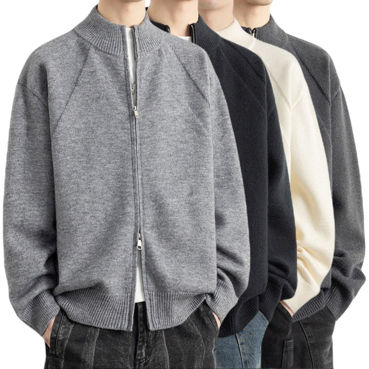 Men's Stylish Zip-Up Cardigan Mune Fashion