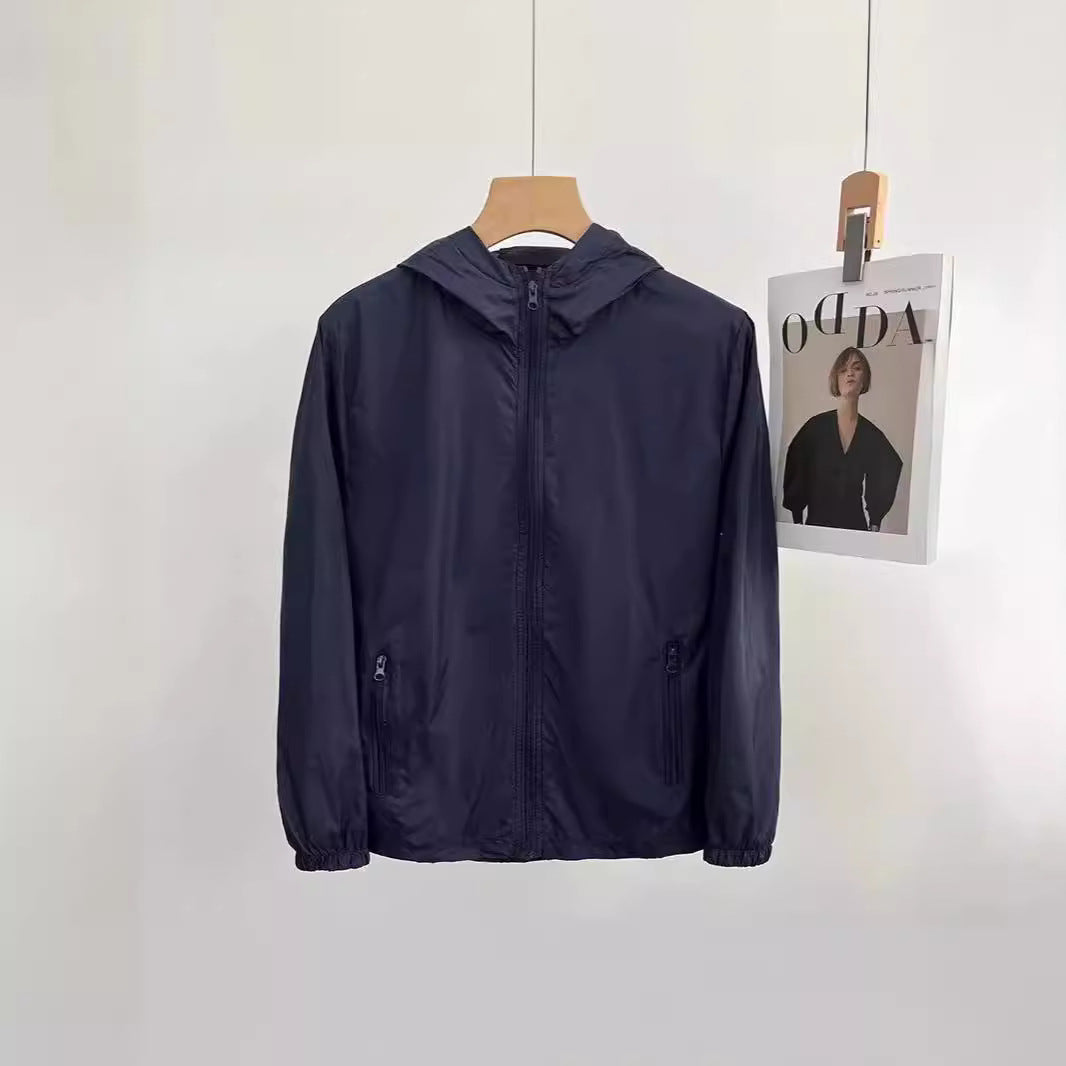 Ladies Lightweight Transition Jacket with Hood and Zipper Mune Fashion