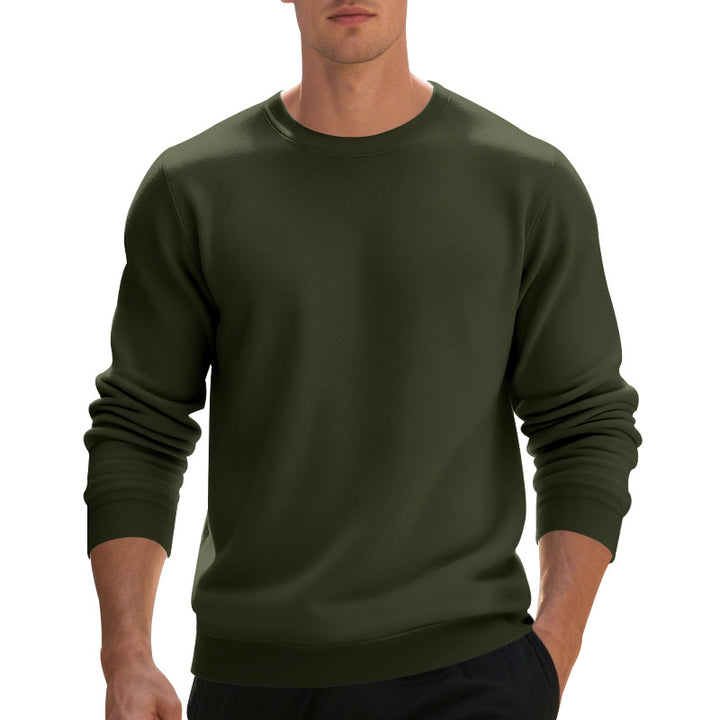 Men's soft crewneck sweatshirt made of cotton blend with ribbed cuffs and relaxed fit Mune Fashion