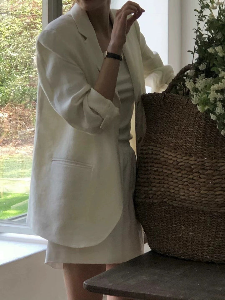 Ladies Elegant Linen Jacket Drune