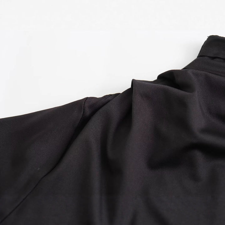 Women's Asymmetric One-Shoulder Maxi Dress with Long Sleeve Mune Fashion