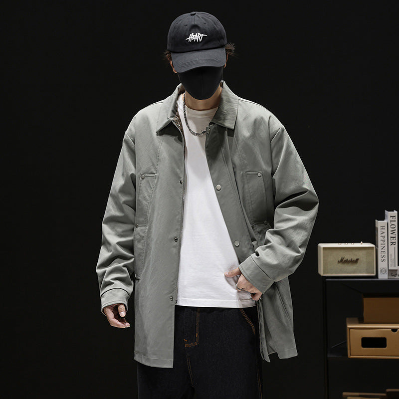 Men's Fashion Utility Jacket with Practical Pockets