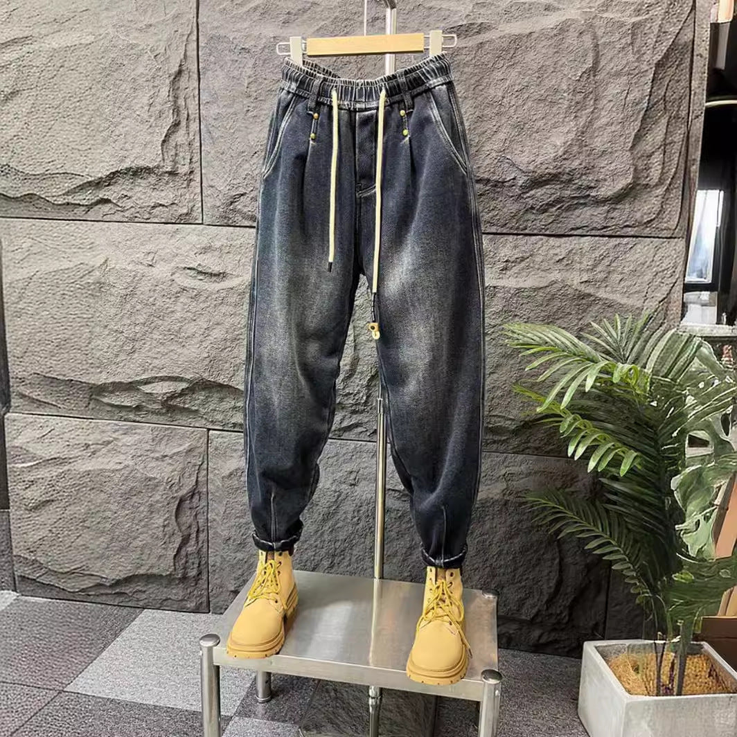 Men's Stylish Ripped Jeans with Creative Patches Mune Fashion 1788342369