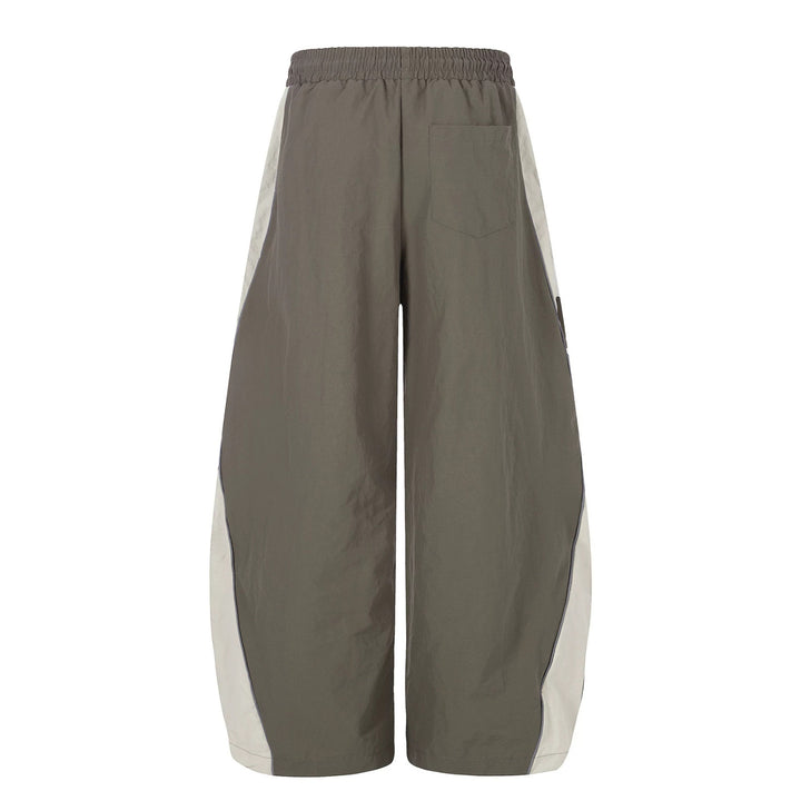Women's Loose Knee-Length Lounge Shorts with Elastic Waistband, Drawstring and Number Print Mune Fashion