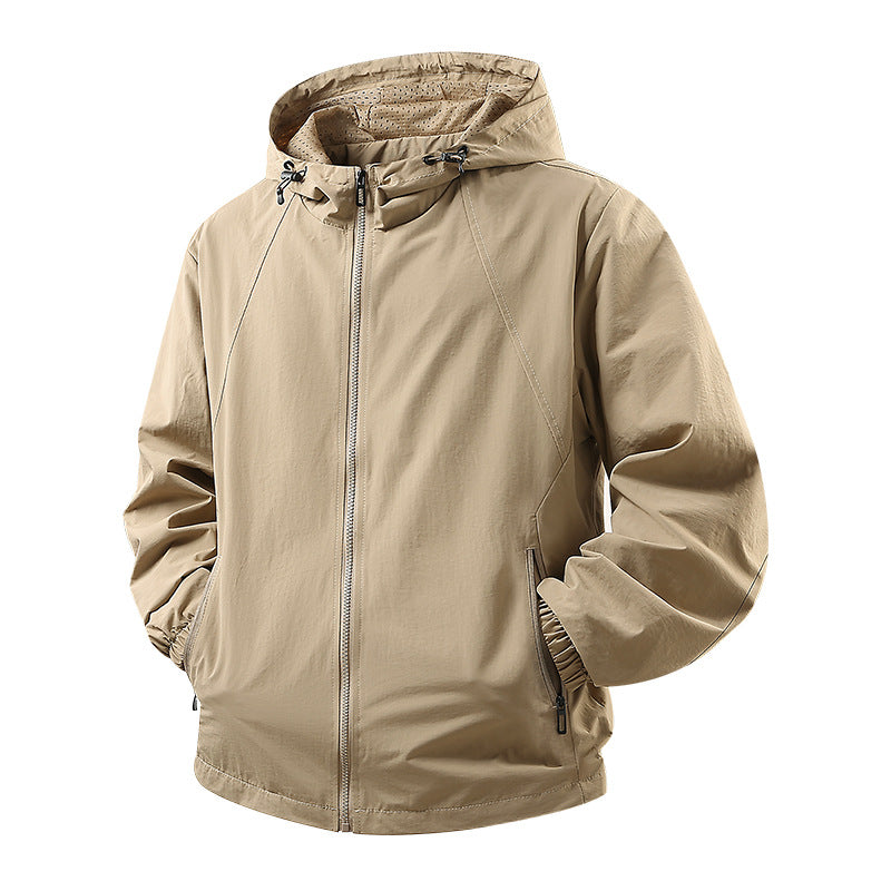 Men's Lightweight Outdoor Jacket with Hood