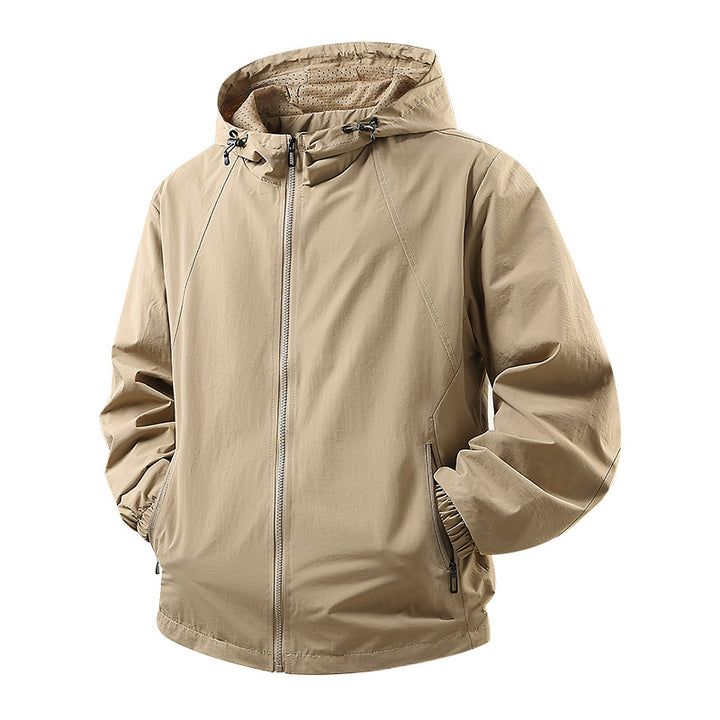 Men's Lightweight Outdoor Jacket with Hood