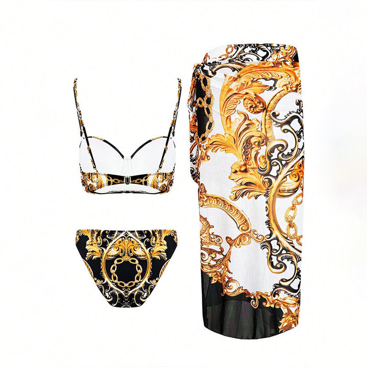 Ladies glamorous bikini set with pareo Mune Fashion