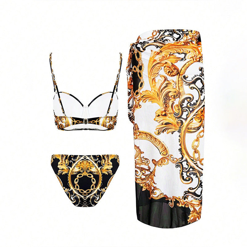 Ladies glamorous bikini set with pareo Mune Fashion