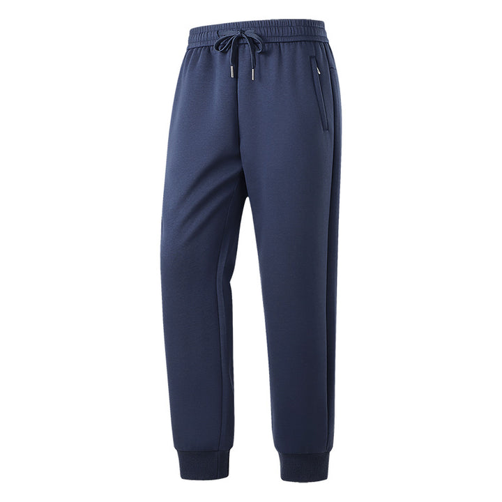 Men's Tech Jogging Pants with Elastic Waistband, Zipper Pockets & Cuffs Mune Fashion