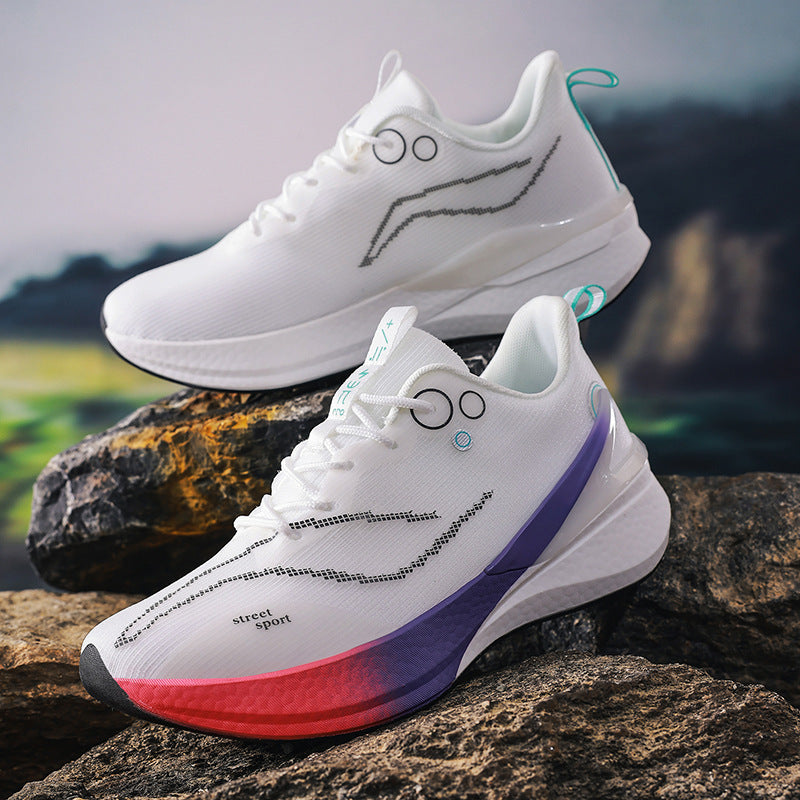 Unisex light street sneakers with breathable knitted upper material, reactive hollow core midsole and grippy profile outsole Mune Fashion