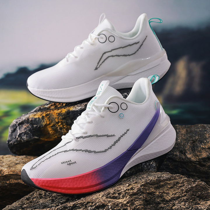 Unisex light street sneakers with breathable knitted upper material, reactive hollow core midsole and grippy profile outsole Mune Fashion