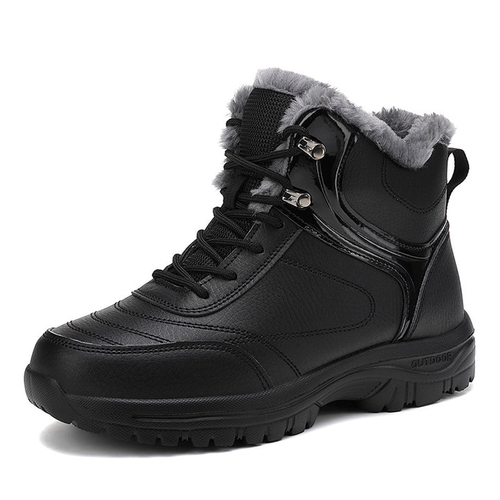 Women Padded Winter Trekking Ankle Boot with Faux Fur Lining and Non-Slip Profile Sole Mune Fashion