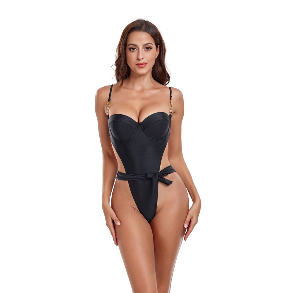 Women's Push-Up Swimsuit with Side Cutouts Mune Fashion