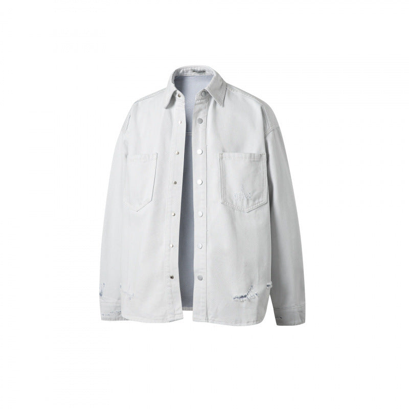 Unisex Oversize Denim Shirt Jacket in Vintage Look Mune Fashion