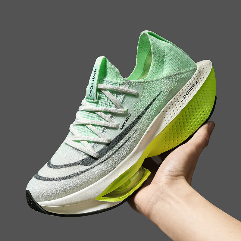 Men's Cushioning Performance Running Shoe with Visible Air Chamber and Seamless Knitted Upper Mune Fashion