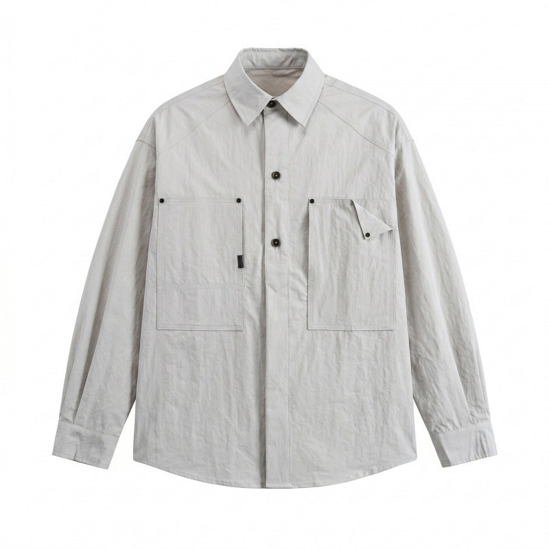 Unisex Boxy Overshirt with large patch pockets and shirt collar Mune Fashion