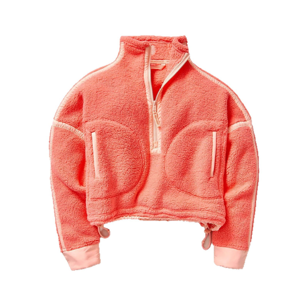 Women's Fashionable Fleece Pullover with High Collar