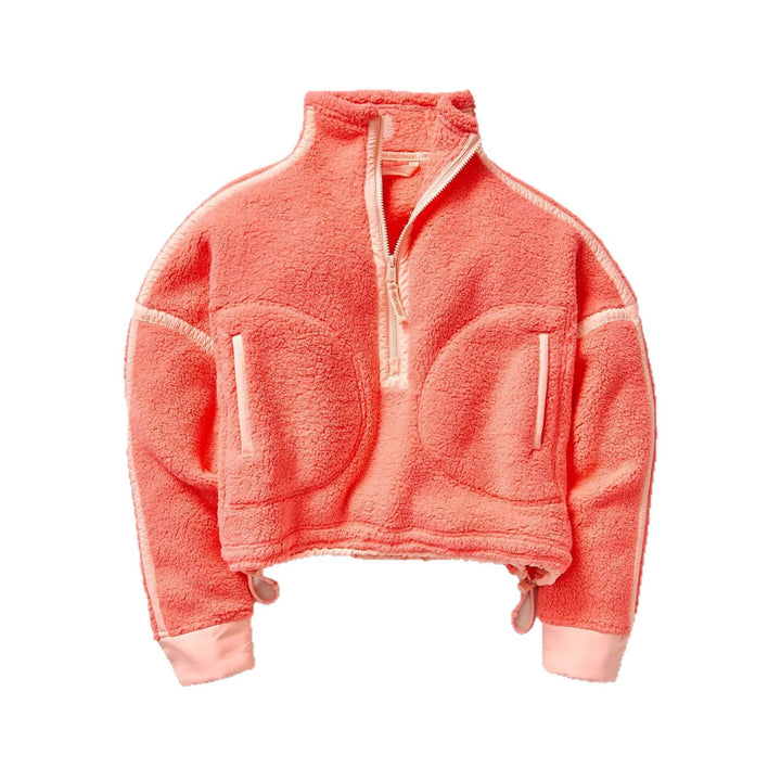 Women's Fashionable Fleece Pullover with High Collar