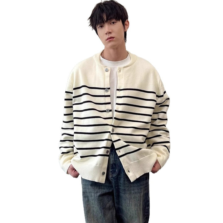 Men's Fashion Striped Cardigan Mune Fashion