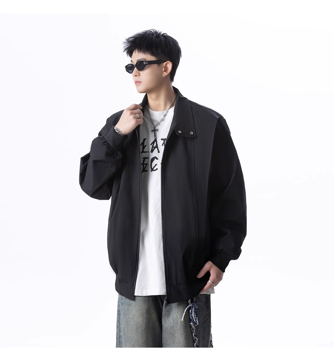 Men's Urban Utility Jacket with High Collar Mune Fashion
