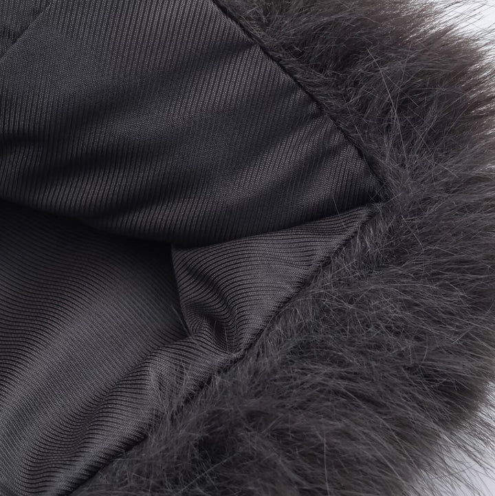 Women's Short Faux Fur Jacket with Stand Collar and Boxy Cut Mune Fashion