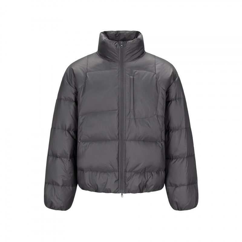 Men's short-cut compact packable puffer jacket with stand-up collar and hidden chest pocket Mune Fashion