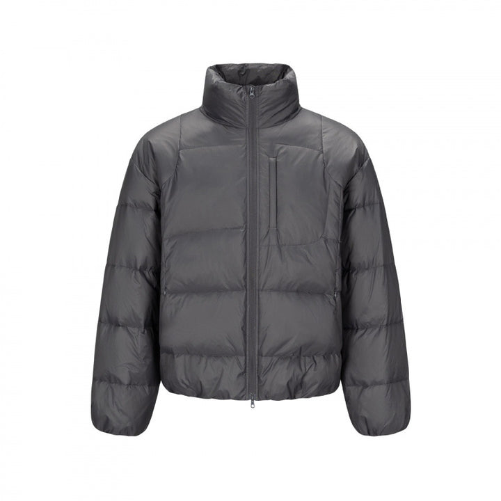 Men's short-cut compact packable puffer jacket with stand-up collar and hidden chest pocket Mune Fashion